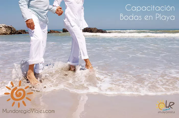 Capacitación de bodas en playa Mundoregio Viajes Monterrey