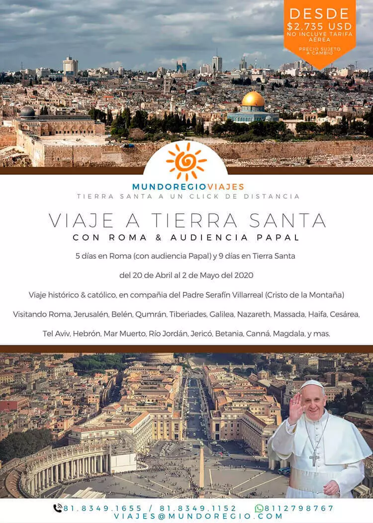Viaje a Tierra Santa con Mundoregio Viajes